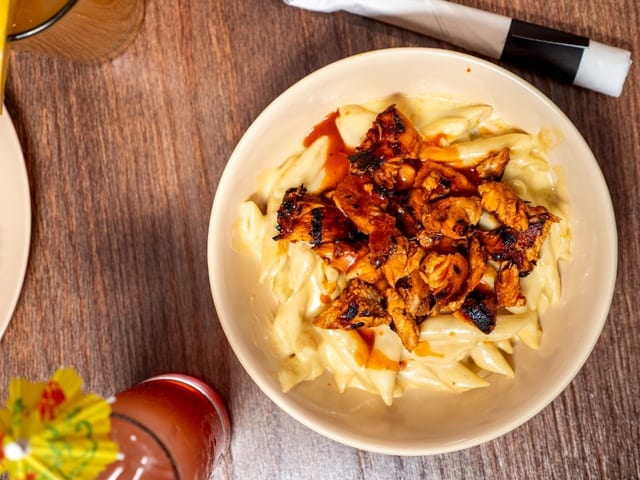 Blackened Chicken Mac.